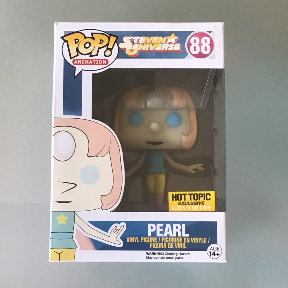 New Funko Pop Steven Universe PEARL 88 Hot Topic Exclusive GITD Glow in the Dark